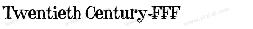 Twentieth Century字体转换